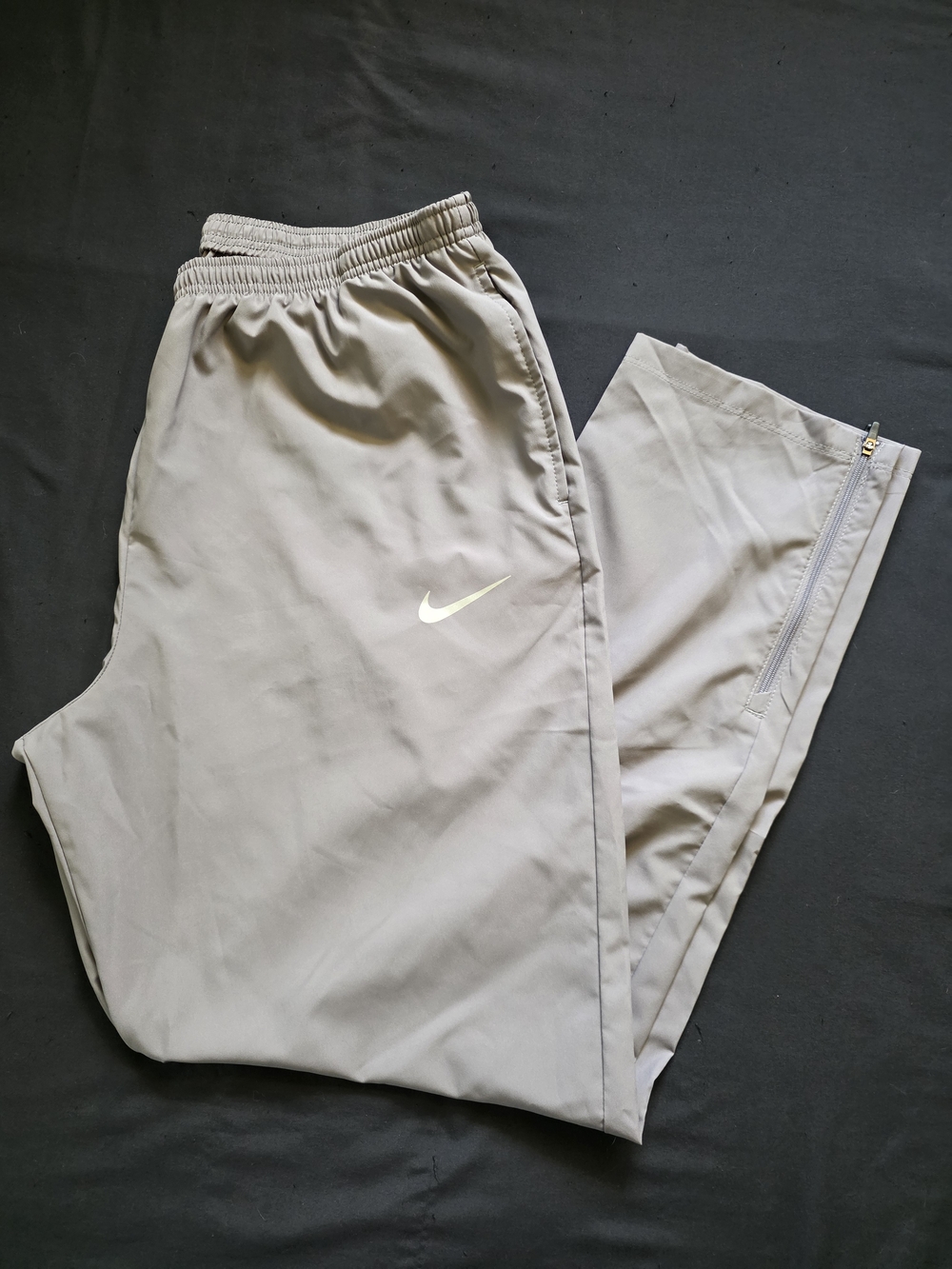 Nike Men’s Light Gray Running Flex Track Pants – Dri-FIT Athletic Joggers XL